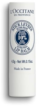 L'OCCITANE Shea Ultra Rich Lip Balm 4.5g | Enriched with 10% Shea Butter | Nourishes & Protects Dry Lips | Luxury & Clean Beauty Lip Care for All Skin Types