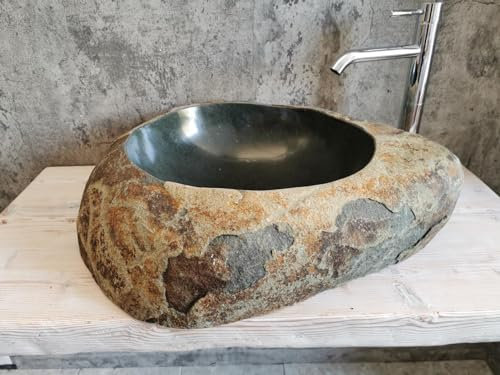 Lavabo en pierre Taille XXL Dimensions 68 x 54 cm VRAIES PHOTOS DE L'ÉVIER lavabo de salle de bain lavabo lavabo