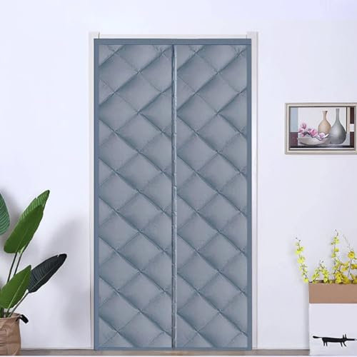 Magnet Türvorhang Kälteschutz für Türen Magnet Wärmeschutzvorhang für Türen,Kälteschutz und Wärmeschutz im Winter Balkontür Eingangstür Winddicht (160 x 180 cm)