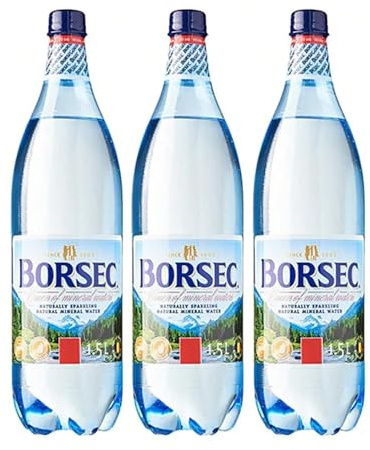 Borsec Sparkling Water 1.5l | Carbonated Water | Romanian Water Romanesc (3 Pack, Sparkling water)