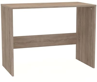 Bracia Mebelek Schreibtisch Holz Sonoma Eiche – Computertisch 100x50x78cm – Bürotisch Klein – Büro Kinderzimmer und Jugendzimmer Möbel - Büromöbel PC Tisch