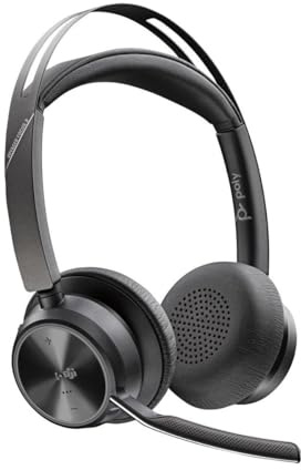 Poly Voyager Focus 2 USB-C Headset +USB-C/A Adapter with Charge Stand - Microsof