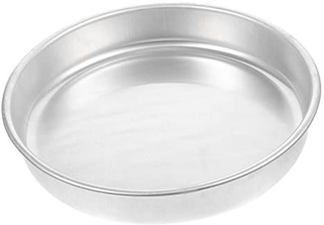 Cabilock Plateau Rond En Métal Plat à Four Antiadhésif Plaque à Pâtisserie Pour Porter Une Plaque à Pâtisserie Moule à Gâteau Poêle à Four Argent Alliage D'aluminium