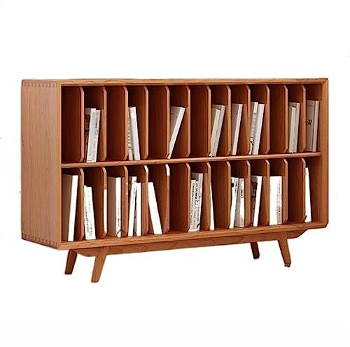 SBCGFY Estante para Guardar Discos, Gran Mueble para Tocadiscos con Almacenamiento de vinilos, Consola de Madera para Guardar Discos con 26 Compartimentos, m(A)