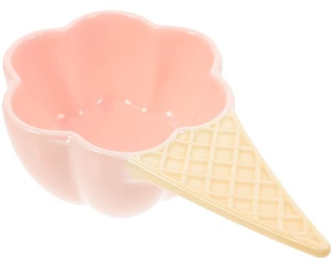 OFFSCH Bol Céramique Forme De Glace à Italienne Coupelle De Sauce Pour Apéritifs Desserts Et Sushis Assiette Porcelaine Rose De Coupelles Décoratives