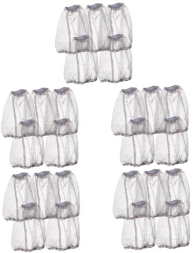 YARNOW 5 Ensembles Moustiquaire Mosquito Net Moistiquaire Moutiqueres Filet De Séchage Moustique Filets Vole Anti-Insectes Extérieur Couvre-Cou en Engrener Grey 5 Pièces * 5