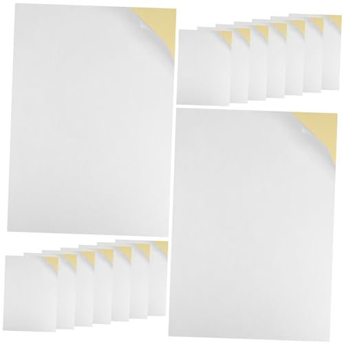 DIYEAH 100blätter Selbstklebende Drucketiketten Mattes Stickerpapier Für Tintenstrahldrucker Wiederverwendbare Klebeetiketten Für Büro Schule Und Zuhause