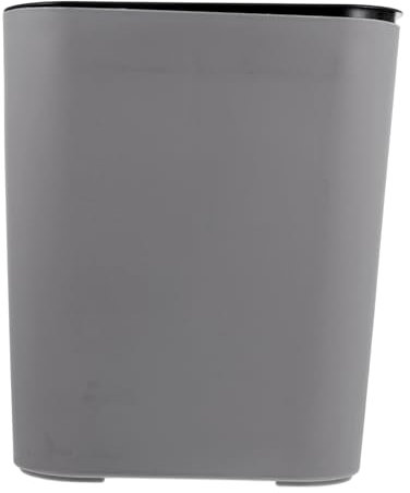 FUNNETOYU Cubo De Basura Doméstico 15l Doble Compartimento, Plástico Resistente, Tapa Apertura a Presión, Separación De Residuos Secos y Húmedos, Adecuado Para Cocina y Reciclaje El Hogar