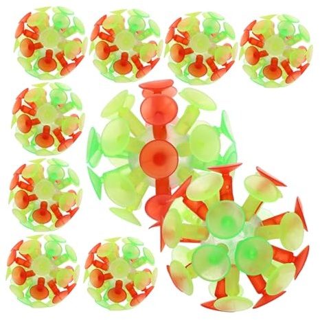 CIYODO 10 Piezas Bolas de para Luces para Divertidos y Actividades Juguetes de Ventosa para del Estrés y Diversión Infantil