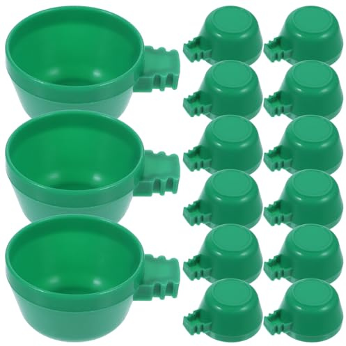 Homoyoyo 25pcs Small Bird Feeder Bowls and Water Cups for Cage Hanging Parrot Food Dispenser and Bird Water Holder Bowls for Cockatiels and