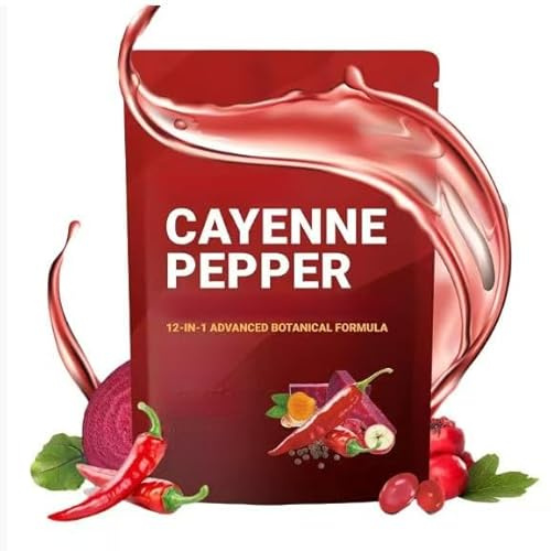 Suplemento de cápsulas blandas de pimienta de Cayena, cápsulas de pimienta de Cayena, berberina, cúrcuma, espino, remolacha, salud digestiva y de los vasos cardíacos