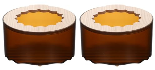 YARNOW 2 Stück Hamster Sandbadbehälter mit Sieb Transparent Robustes Kleintier Sandbad für Mäuse Rennmäuse Meerschweinchen Kombinierte Bade und Toilettenlösung für Nagetiere