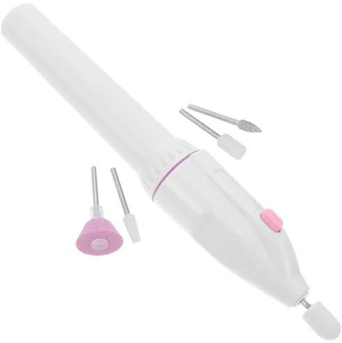 DECHOUS Polisseuse à Ongles Électrique Portable Multifonctionnelle en Plastique et Alliage, Stable pour Manucure Maison et Nail Art, Outil de Polissage et Lime à Ongles