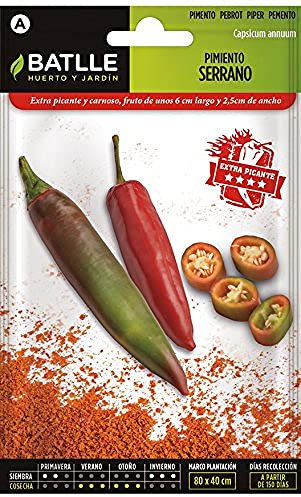 Semi orticole - Peperoncino Serrano - Batlle