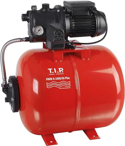 T.I.P. 30189 Hauswasserwerk HWW K-1000/50 Plus mit 50 Liter Tank, 55 x 39 x 60 cm