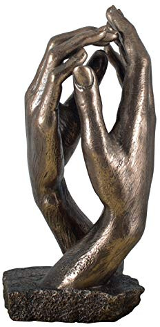 Veronese figura El catéter Auguste Rodin 1908 réplica estatua escultura de bronce manos