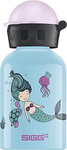 SIGG Water World Kinder Trinkflasche (0.3 L), schadstofffreie Kinderflasche mit auslaufsicherem Deckel, federleichte Trinkflasche aus Aluminium