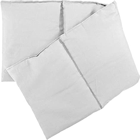 4-Kammer Rapssamenkissen 20x60cm groß - Wärmekissen & Kältekissen - 60x20cm Körner-Kissen Raps, schneeweiß