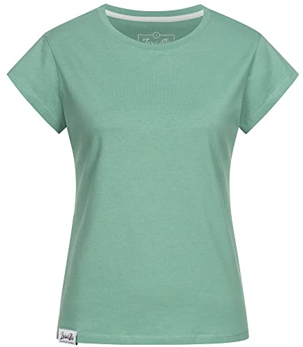 Lexi&Bö Damen Basic T-Shirt mit Rundhals-Ausschnitt hochwertiger Bio-Baumwolle und fair produziert in Portugal
