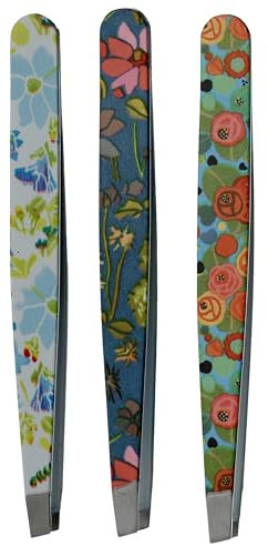 Puckator Julie Dodsworth Pince à épiler botanique bleue – Mini pince à épiler fine pour enfants incarnés – Pince à épiler pour poils du visage et du menton – Petit cadeau – Enlèvement d'éclats