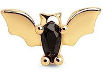 SINGULARU Pendiente suelto Mujer Boo Bat Plata Baño Oro | Plata de Ley 925 con baño de Oro de 18kt aporta estilo único con circonitas y cierre de tuerca a presión.