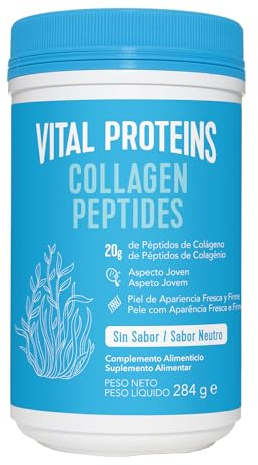 Vital Proteins Collagène en poudre, Collagen Peptides élevés dans les pâturages, collagène hydrolysé sans saveur, idéal pour régimes paléo, cétogène, Whole30, 284 g