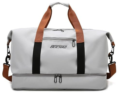 Borsone Palestra Sportiva, Borsa Sportiva da Palestra, Borsone Palestra Donna Uomo, Borsa Sport con Scomparto per Scarpe, Borsone da Viaggio, Borsone Piscina Fitness, Adatto per Viaggi e Fitness(A)