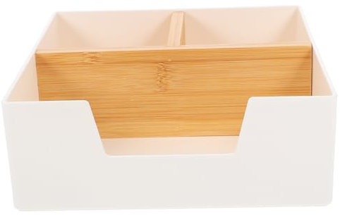 PRETYZOOM Organizer Scomparti Legno di Bustine in Tè Caffè per Abs Leggero Portatile Hotel e Piani di Lavoro