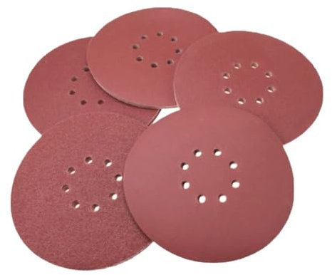 ZGXNYI 5 Discos de Lija de Gancho y Bucle de 8 Orificios de 9 Pulgadas, Grano 60-1000, 225 mm, for lijadora de Paneles de Yeso y Acabado de Muebles de Madera Papel De Lija(1000)