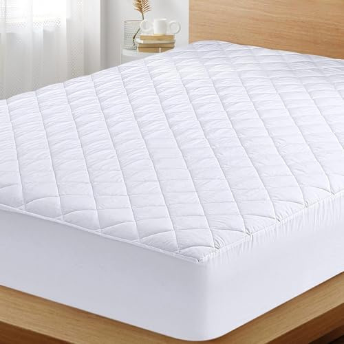 Col & Cor Protector de Colchón Acolchado | Transpirable, Hipoalergénico con Tratamiento Antiácaros | Ultra Suave, Ajustable para Colchones de hasta 30 CM (Reversible, Cama 105 x 190/200 cm)
