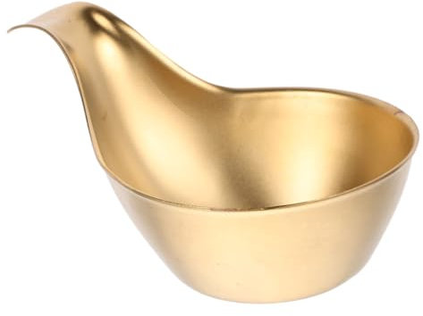 LALADEFIEE Bowl Per Salse Acciaio Inossidabile Con Manico Ergonomico Contenitore Per Condimenti e Pratico Per Salse Ketchup e Spezie Design Elegante e Resistente Per Cucina e Ristoranti