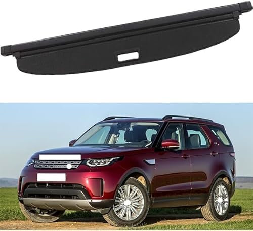 LUlude Auto Einziehbarer Laderaumabdeckung Kofferraum für Land Rover Discoverey 5, Schutz Der Privatsphäre Abdeckung Hutablage, Ausziehbar
