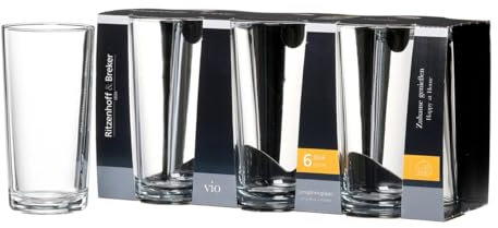 Ritzenhoff & Breker Vio Lot de 6 verres à long drink lisses 260 ml