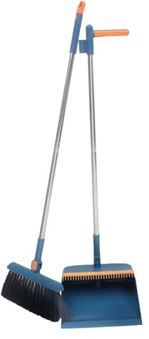 Genérico 1 Juego Escoba de Cocina Eliminación Polvo Plegable barrefondo Escoba y recogedor Escoba de Limpieza Dispositivo de Limpieza del hogar Escoba de Mango Largo el plastico