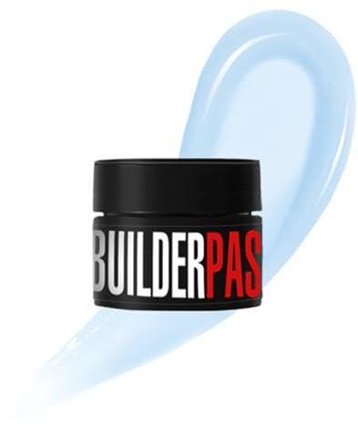 K Professional Aufbaugel für Nägel - Modeling Builder Gel Pastel Blue Nail Extension self level UV LED - Nagelverlängerung Gelnägel Modellierung, Stärkung 13 ml