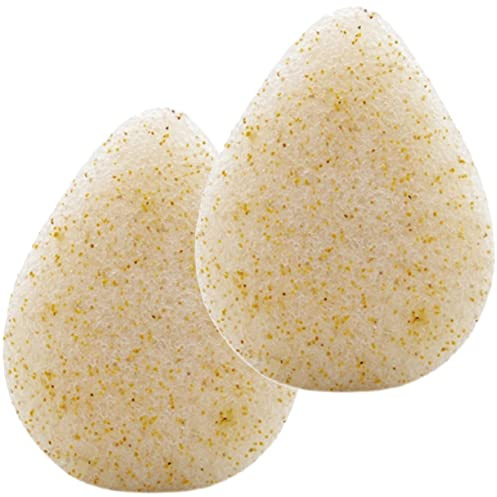 CALLARON 2piezas Esponja De Baño De Semillas De Nuez Borlas De Limpieza Reutilizables Para Limpieza Facial y Desmaquillaje Herramienta De De Maquillaje Para Artículos De Viaje