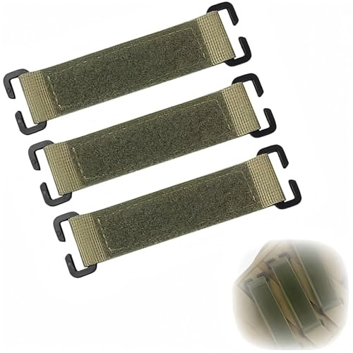 Wjelet 3 stycken taktiska kardborreband lappar, molle första aid patches kardborreband med krok och ögla fästsystem, taktisk kardborrehållare av nylon för utomhus ryggsäck utrustning eller väst