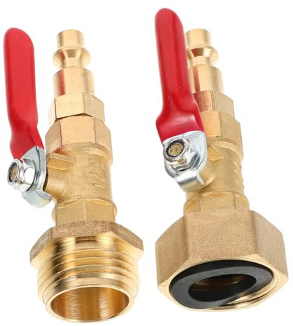 JECOMPRIS Rv Winterize Adapter Messing -gewinde Gartenschlauchverbinder Mit Schnellanschluss Und Kugelhahn Frostschutzventil Für Wohnmobil Sprinklersysteme Camping Zubehör