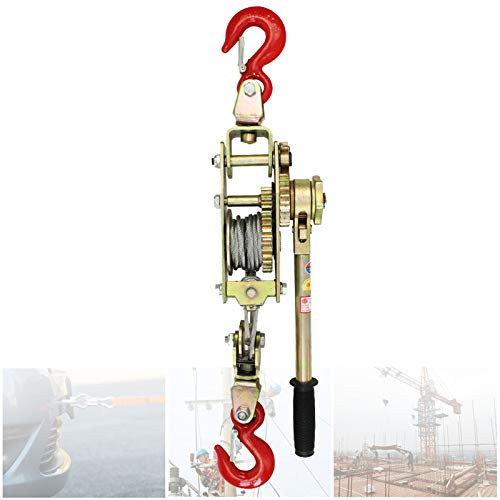 Estrattore a cricchetto, verricello manuale, estrattore elettrico per funi metalliche da 5 mm, estrattore per cavi per traino/manutenzione elettrica, materiale in lega di acciaio, verricello manuale