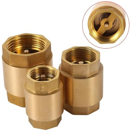 Clapet anti-retour à ressort à levage vertical en laiton à filetage femelle 1/2, 3/4, 1, clapet anti-retour unidirectionnel for dispositifs de contrôle de l'eau, du gaz et du pétrole(3/4)