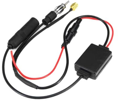LABRIMP Antena de Coche para Mejorar la Recepción de Señal FM Dispositivo de Ganancia de Recepción para Viajes Coche Compatible Mayoría de Coches
