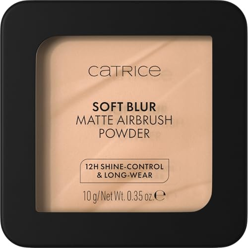 Catrice Soft Blur Matte Airbrush Powder | Lightweight & Mattifying Pressed Setting Powder for Long Lasting Makeup | Talc Free, Fragrance Free, Vegan & Cruelty Free (020N)