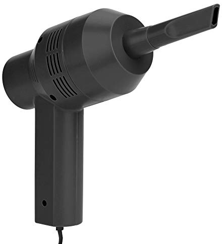 POENVFPO Aspirador de Teclado, Plumero de Aire Comprimido, Mini Aspirador de Teclado USB de Mano para Ordenador Portátil de Sobremesa (Black)