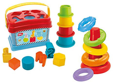 ABC 104010191 - Bebislekset - Sorteringshink, Stapelmuggar, Stapelpyramid, Från 1 år