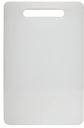 Kunststoff Schneidebrett mit Griffen, Fotouzy Dickes Schneidebrett für die Küche, lebensmittelechtes PP-Material, BPA-Free, Spülmaschinenfest, Großes Format, Easy Grip Griff, Weiß