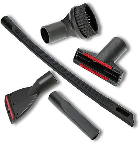 Wessper Düsenset für Staubsauger Kärcher Miele AEG Bosch Siemens Philips Saugbürste Bürste Fugendüse Zubehör - Ø35mm