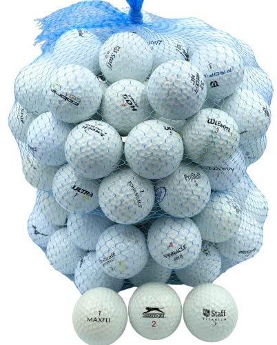Golf Ball Planet 100 Store Line Assorted Used Recycled Golf Balls 4A/3A Condition