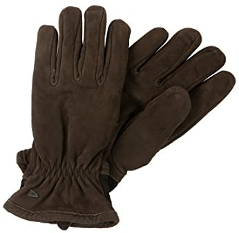 camel active Herren 408260/8G26 Leather Gloves, Dark Brown, L