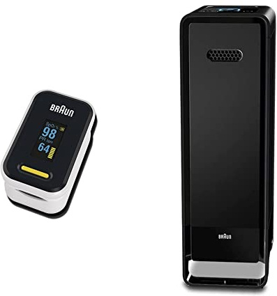 Braun Healthcare bundle pack: Braun Healthcare Pulsoximeter 1 (YK-81CEU) & Braun Scan & Clean Air Luftreiniger (BFD104BE)