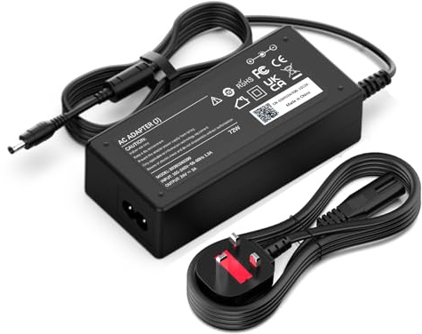 24V Power Supply Charger Compatible with Logitech Racing Wheel Xbox FUJITSU | Logitech Racing Wheel G920 G923 G940 G29 G27 G25,PS3 Xbox 360,FUJITSU Scanner FI-6130 FI-6140,DC 24V 2A 3A LED Strip Lights